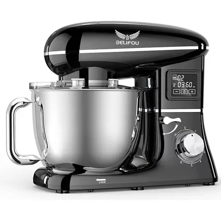 Batedeira Planetária 1900w 6,2l 6 Velocidades Pulse Preto 110v