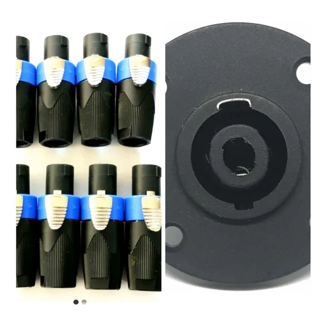 Conector Speakon 8 Machos 8 Hembras Tipo Neutrik Nl4fx Nl4mp