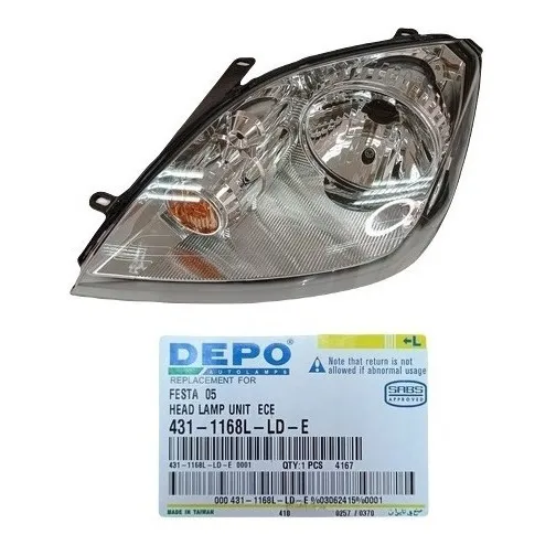 Faro Delantero Ford Fiesta 05/07  - Depo Der.