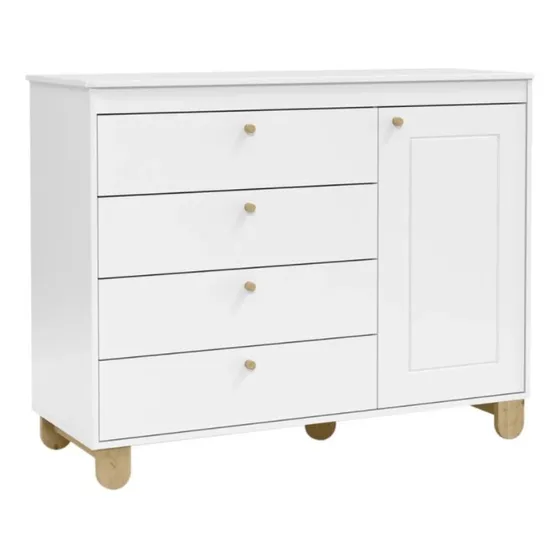 Comoda Cajones Y Puerta Dormitorio Infantil Bebe - Lcm