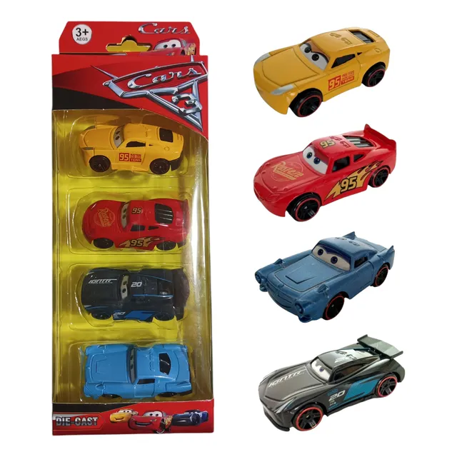 Carros Cars Metalicos Set X 4 Rayo Macqueen Juguete Obsequio