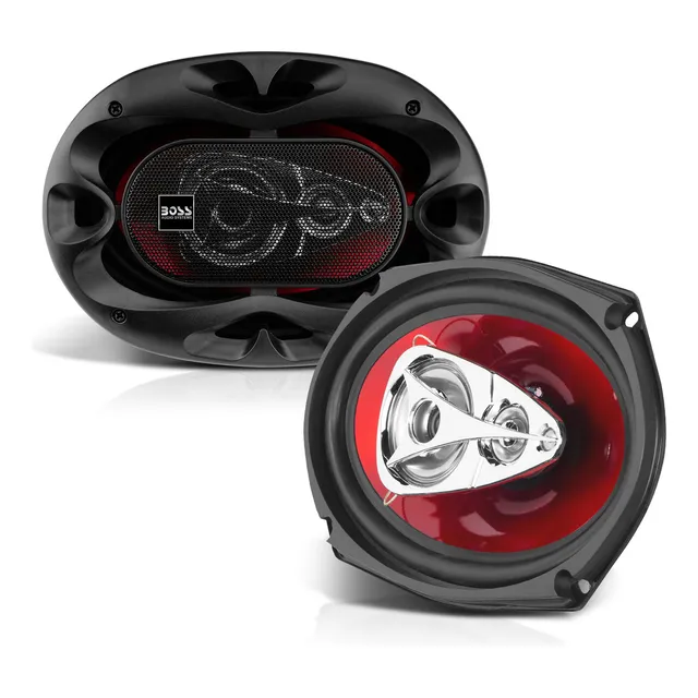 Altavoces De Coche Boss Audio De Rango Completo, De 2 Vías Color Rojo