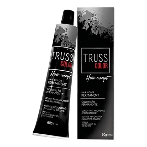 Tinta Permanente Truss Color 60g - 1.0 Preto