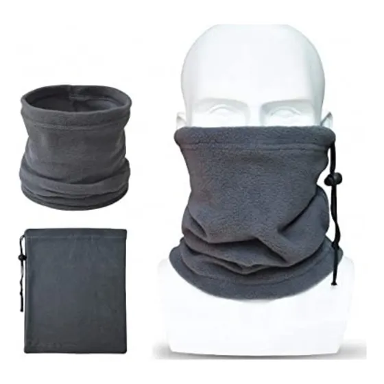 Cuello Alto Gorro Polar Grueso Deportivo Térmico Cordón