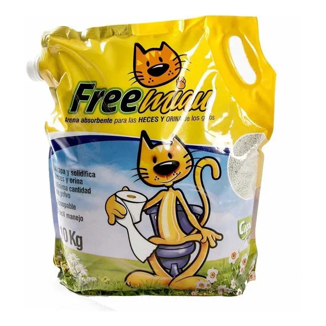 Arena Para Gatos Free Miau 10 Kilos