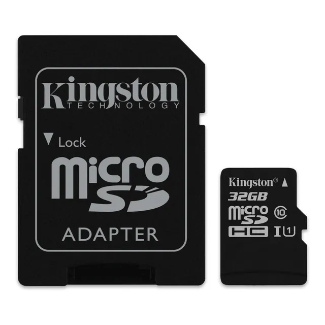 Tarjeta de memoria Kingston SDCS Canvas Select Plus con adaptador SD 32GB
