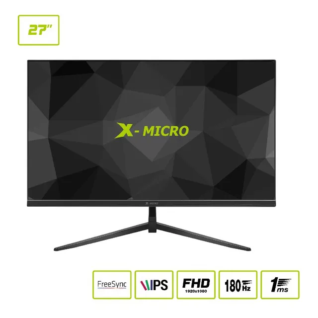 Monitor Gamer 27 X-micro Full Hd Ips 180hz 1ms Hdmi X27f-kq1e