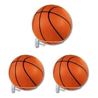 Kit 03 Suporte Parede Bola Futebol Basquete Volei + Parafuso Cor Branco Tamanho 14cm Kit 03 Suporte Parede Bola Futebol Basquete Volei + Parafuso Cor Branco Tamanho 14cm