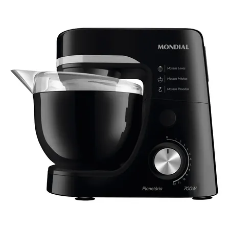 Batedeira Planetária, Mondial, 700w - Bp-03-b Preto 127v