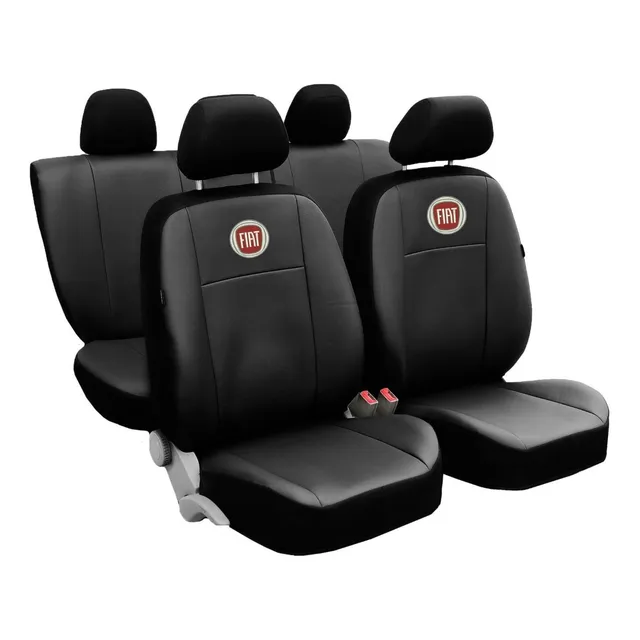 Capa P/ Banco 100% Couro Courvin Carro Fiat Palio Way E Fire