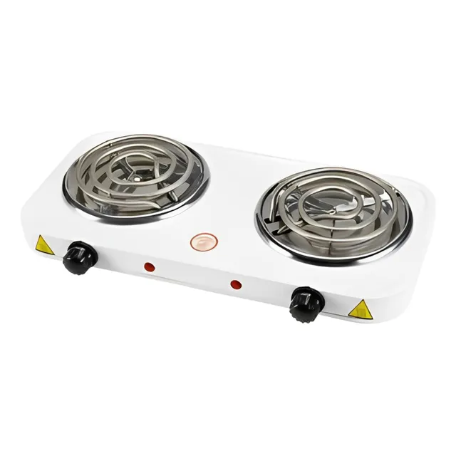 Cocina Electrica De 2 Hornillas De 110v 21cm X 43cm X 3.6cm