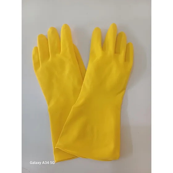 Guante Doméstico Latex Amarillo X 2pares