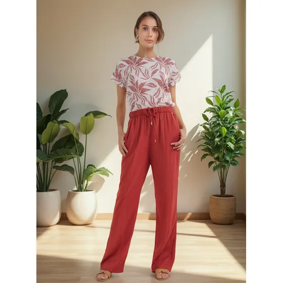 Pantalon Para Mujer  Patprimo En Color Avena #30071818