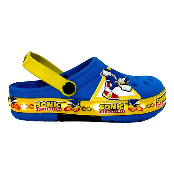 Zueco Gomon  Personaje Sonic Con Luz Led Para Niños