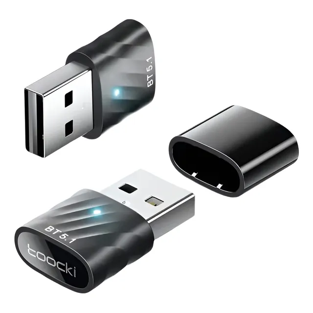 Adaptador Rec Bluetooth 5.1 P/ Computador Até 7 Dispositivos