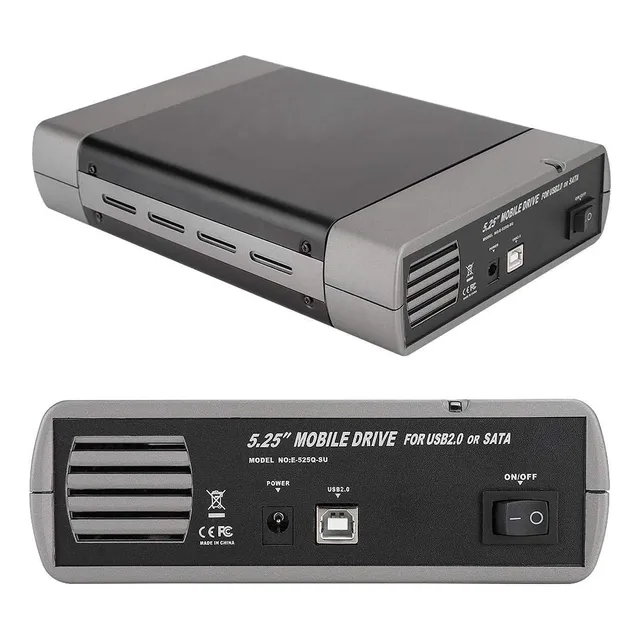 Caja De Disco Duro De 5.25 Pulgadas, Unidad Externa Portátil