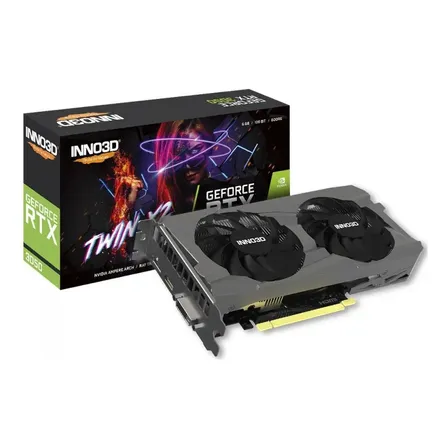Placa De Vídeo Inno3d Geforce Rtx 3050 Twin X2 V2 6gb Gddr6
