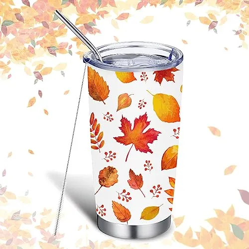 Cúpula De Otoño Con Tapa Y Hoja De Arce Hoja De Paja Wf3lu