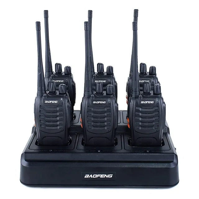 6 Radios Baofeng Bf--888s Walkie Talkie Uhf Con Manos Libres