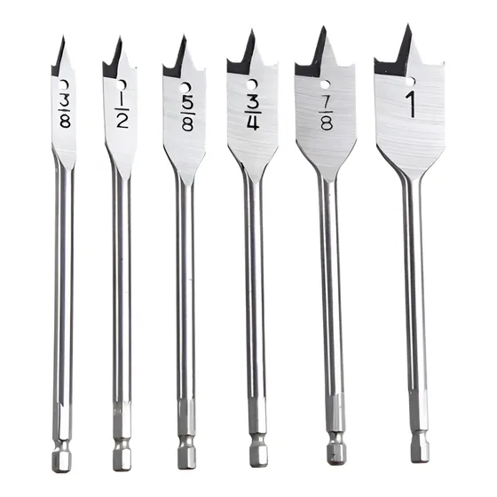 Brocas Chatas Kit 6 Peças Profissional Para Madeira Mdf