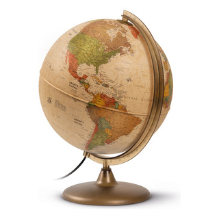 Globo Terrestre Vintage Discovery Led 30cm - Abajur Decorati Globo Terrestre Vintage Discovery Led 30cm - Abajur Decorati