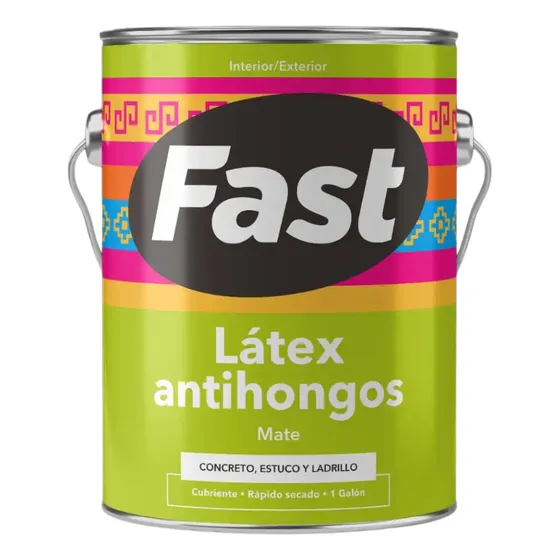 Tricolor Fast Colors Latex Antihongos galon acabado mate color Verde Pastel 3.78 L