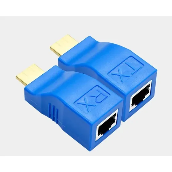 Adaptador Extensor Hdmi A Rj45 Tx / Rx  Cat6 30mts 1080p
