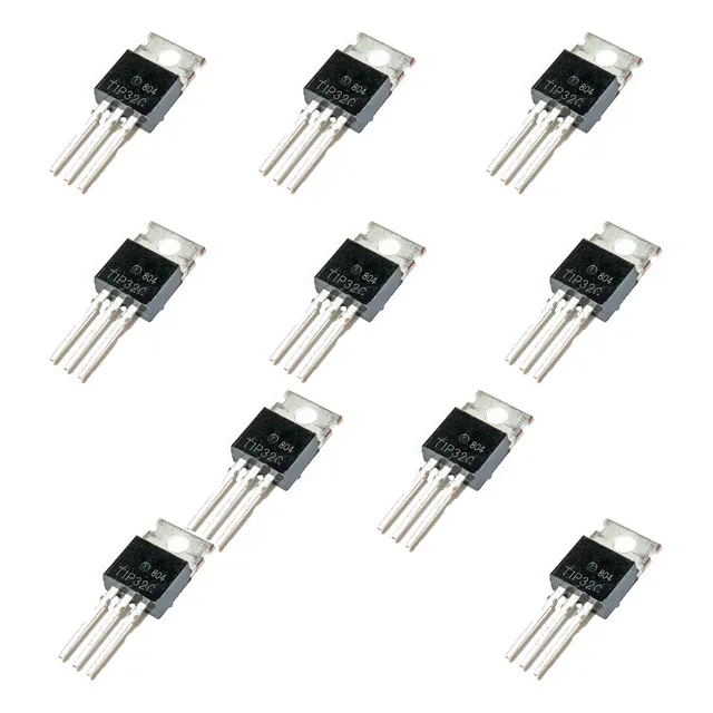 10 Pzas Tip32c Transistor Pnp De Potencia Bjt 100v 3a To-220