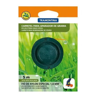 Carretel 1 Fio 5 Metros 1,8mm Aparador De Grama Tramontina Carretel 1 Fio 5 Metros 1,8mm Aparador De Grama Tramontina