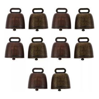 10 Cascabeles Antirrobo Para Vacas Pastando, Color Bronce 10 Cascabeles Antirrobo Para Vacas Pastando, Color Bronce