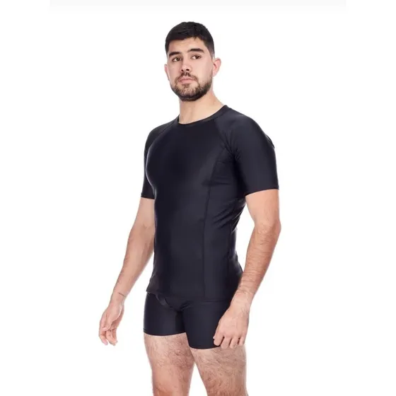 Conjunto De Natación Licra Polo + Short Con Filtro Uv Nuevo