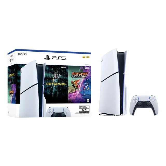 Sony Slim PS5 Con Disco + 2 juegos 1TB Standard color blanco 2024