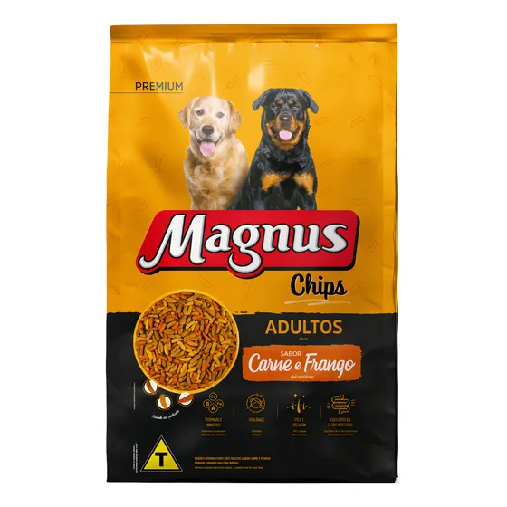 Alimento Para Cães Magnus Chips Adulto 15kg