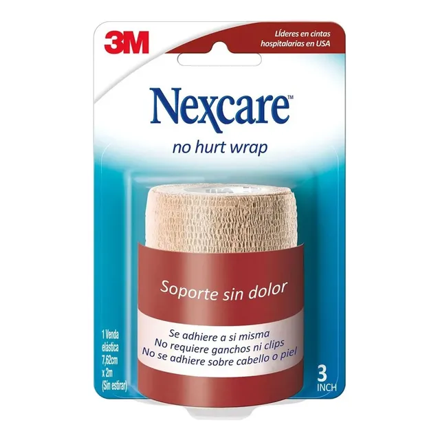 Venda Coban Autoadhesiva Nexcare Color Coral Claro