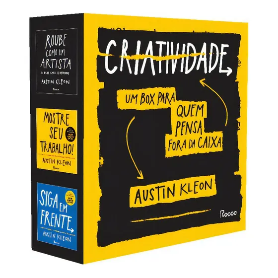 Box Com 3 Livros Roube Como Um Artista Mostre Seu Trabalho! Siga Em Frente De Austin Kleon Editora Rocco Capa Mole Em Português 2021