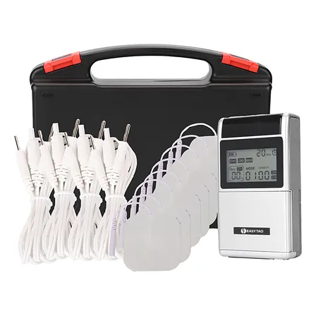 Easytao Recargable Pulso Instrumento Fisioterapia Meridianos, Electrónico De Doble Canal Masajeador Muscular De 5 Modos, Tens Electro Estimulador Muscular Profesional Para Aliviar El Dolor Corporal Easytao Recargable Pulso Instrumento Fisioterapia Meridianos, Electrónico De Doble Canal Masajeador Muscular De 5 Modos, Tens Electro Estimulador Muscular Profesional Para Aliviar El Dolor Corporal