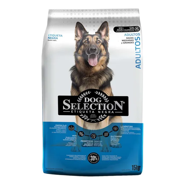 Dog Selection Etiqueta Negra Perro Adulto 15kg