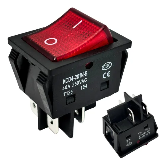 Botão Interruptor Gangorra 40a 4 Pinos Maquina De Solda/ Cnc
