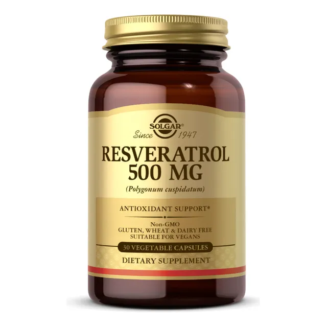 Solgar Resveratrol 500mg 30caps Sabor Sin Sabor