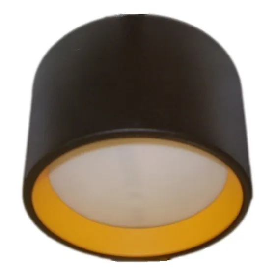 Plafon Circle Preto / Amarelo 110x160mm 2xe-27 Sn10150