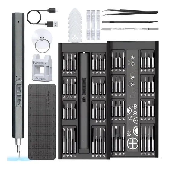Juego Electrico De Destornilladores Precisión Kit 82 En 1