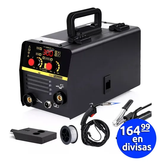 Maquina De Soldar 300amp Mma, Mig, Tig 3 En 1 De 110v