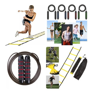 Kit Escalera De Agilidad, Entrenamiento +cuerda Salto+bolsa Kit Escalera De Agilidad, Entrenamiento +cuerda Salto+bolsa