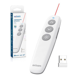 Apresentador De Slide Usb Recarregável Exbom Lpt-8li Apresentador De Slide Usb Recarregável Exbom Lpt-8li