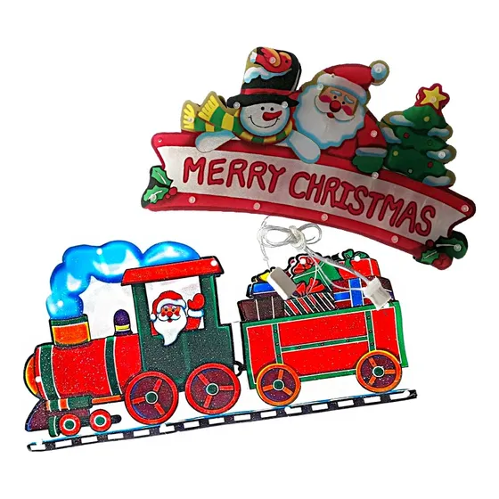 Luces Muñeco Santa Navideñas Led Navidad 45cm Decoración