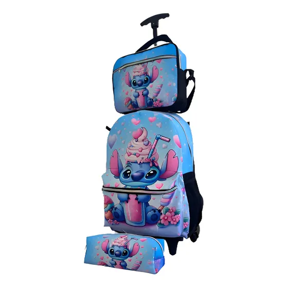 Mochila Stitch Ice Cream Coleção 2024 Desenho Do Tecido Sticht