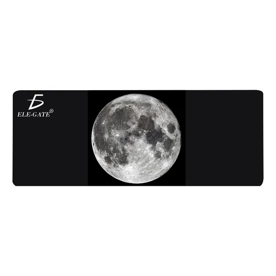 Alfombrilla Gamer Superficie Extendida Antideslizante Grande 80x30 Color Moon Ele-gate