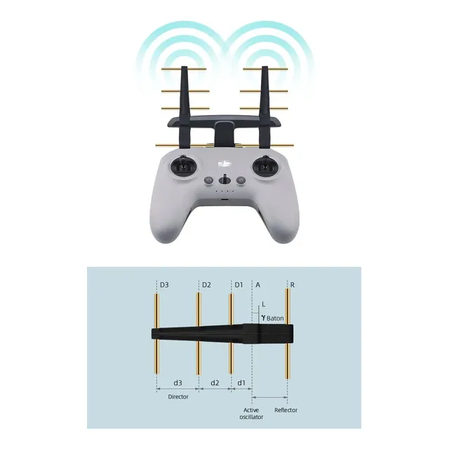 Drone Dji 2.4 Ghz Amplificador De Señal Control Remoto Fpv