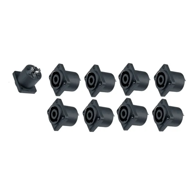 Paquete 8 Conector Venetty Speakon Buena Calidad ( Nl4 ) Q