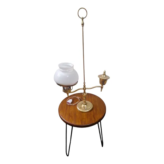 Portatil De Living Antigua De Bronce